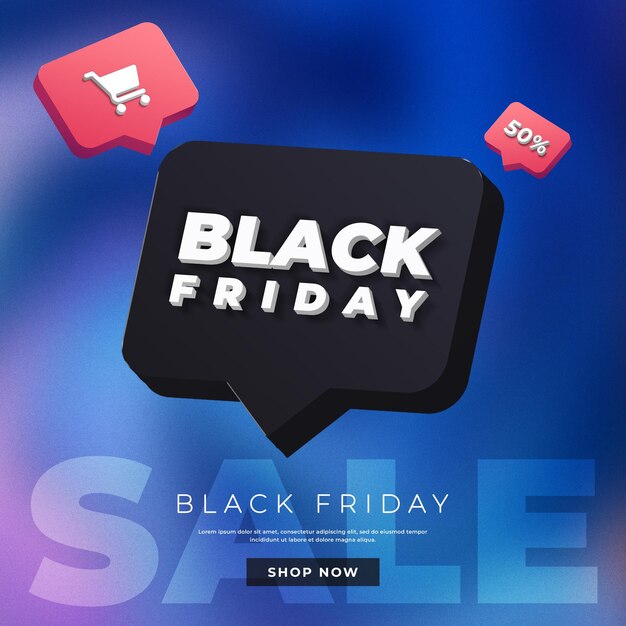 Black friday sale banner template