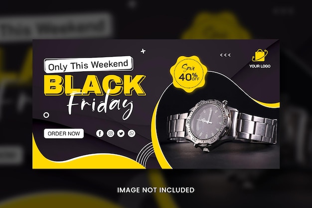 PSD black friday sale banner