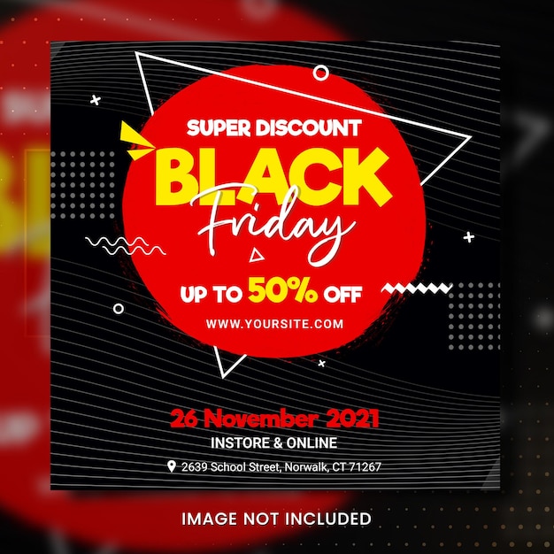 Premium PSD Black friday sale banner