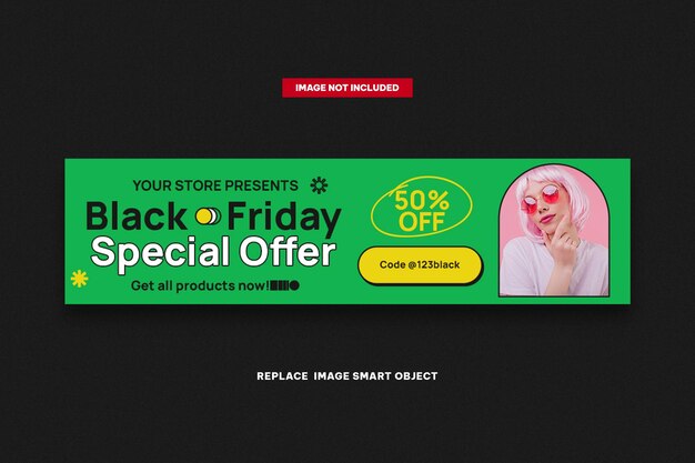 PSD black friday sale banners web template