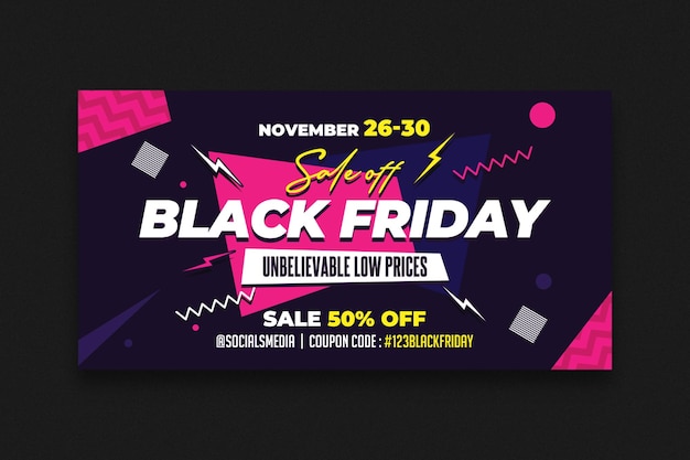 PSD black friday sale fb newsfeed