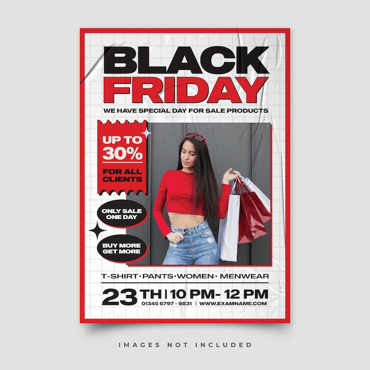 PSD black friday sale flyer template