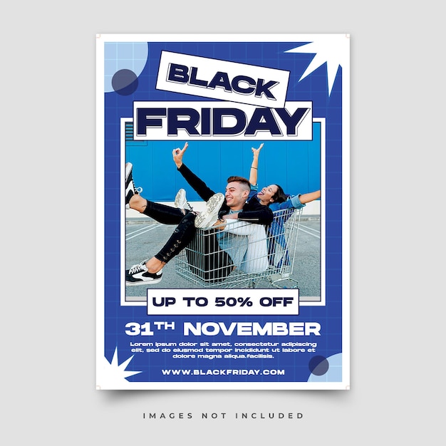 PSD black friday sale flyer template