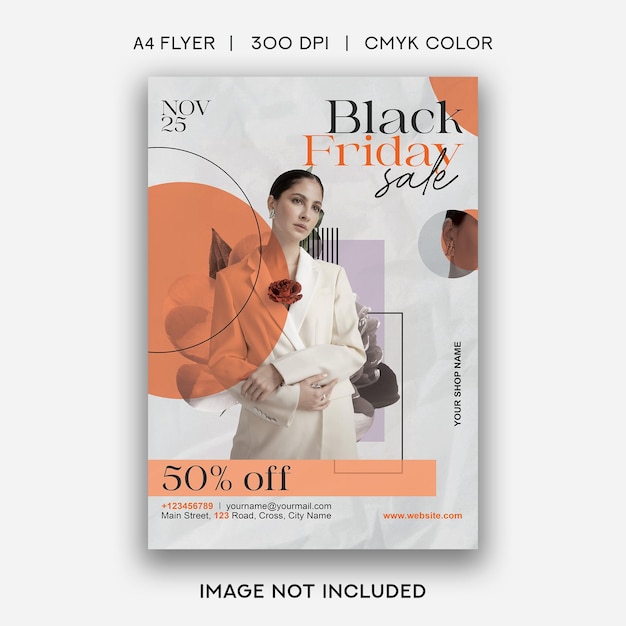 black friday sale flyer template
