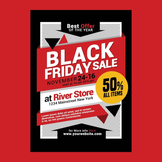 Black friday sale flyer