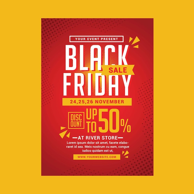 black friday sale flyer