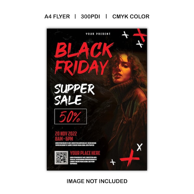 PSD black friday sale flyer