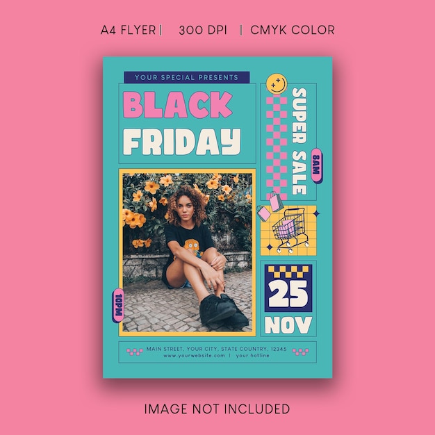 PSD black friday sale flyer