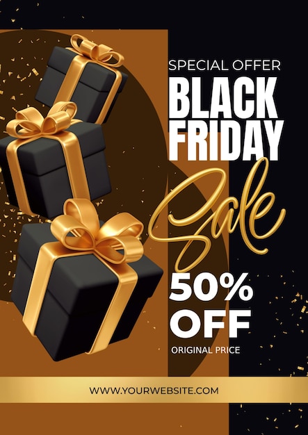 Black friday sale offer instagram facebook social media flayer design psd