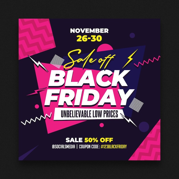 PSD black friday sale post