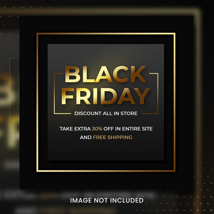 PSD black friday sale social media banner