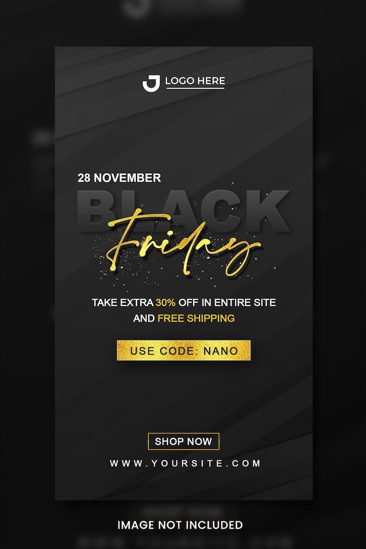 PSD black friday sale social media banner