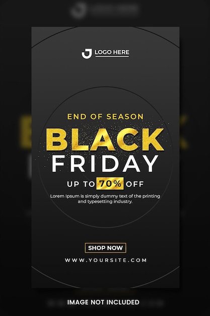 PSD black friday sale social media banner