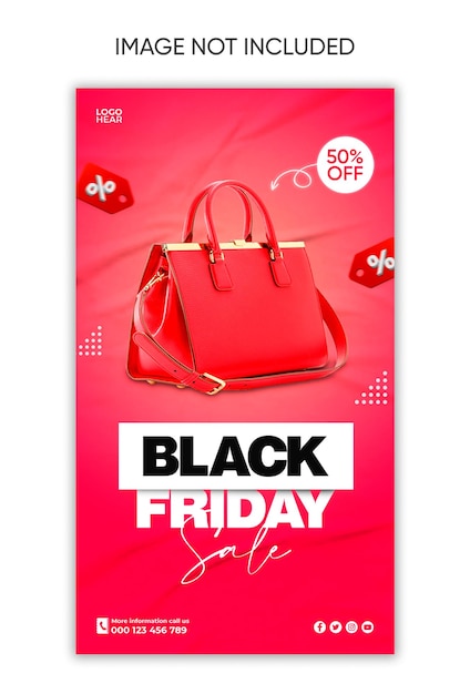 PSD black friday sale social media design instagram facebook