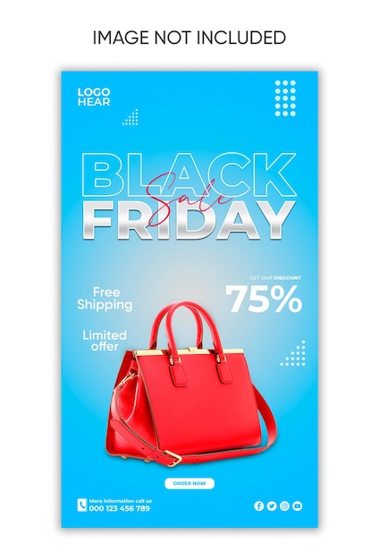 PSD black friday sale social media design instagram facebook