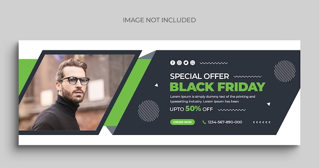 Black friday sale social media post instagram post web banner or facebook cover template