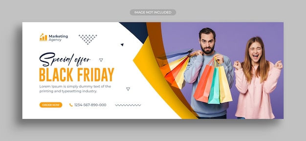 Black friday sale social media post instagram post web banner or facebook cover template