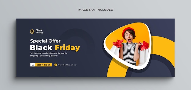 PSD vendita del black friday sui social media post instagram post web banner o modello di copertina di facebook