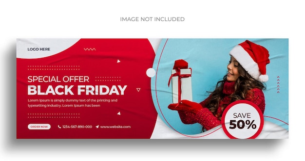 Black friday sale social media post Instagram post web banner or facebook cover template