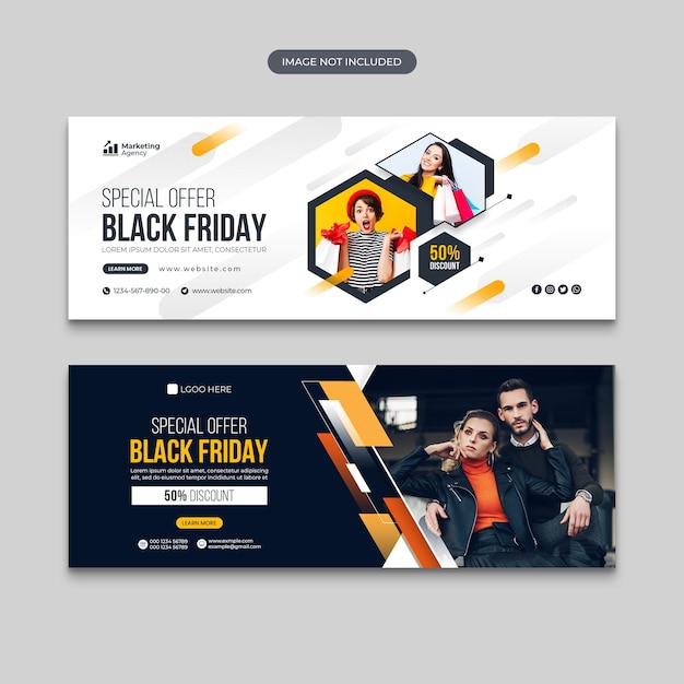 PSD black friday sale social media post instagram post web banner or facebook cover template