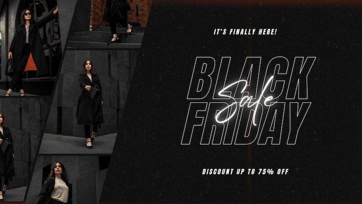 PSD black friday sale social media post