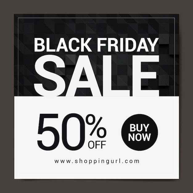 PSD black friday sale social media post