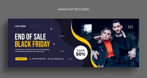 PSD 검은 금요일 판매 소셜 미디어 웹 배너 전단지 및 facebook 표지 사진 디자인 템플릿