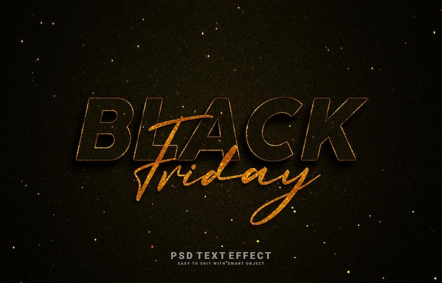 Black Friday Sale Text effect