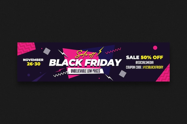 PSD black friday sale web template