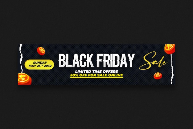 PSD modello web vendita venerdì nero