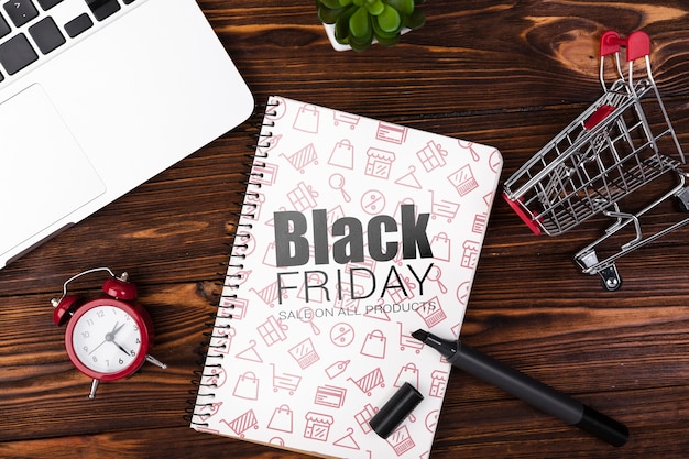 PSD black friday sales mock-up design