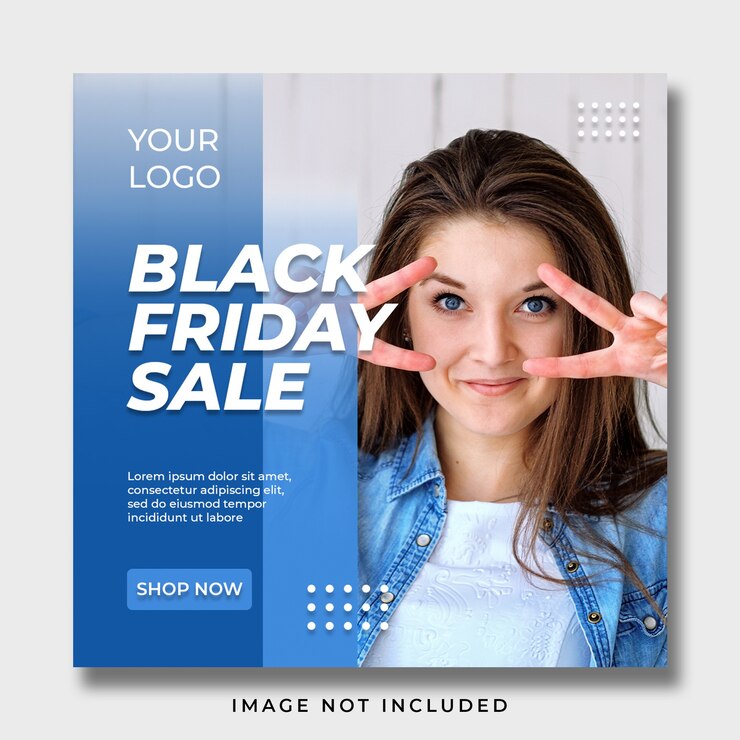 PSD black friday social media banner template