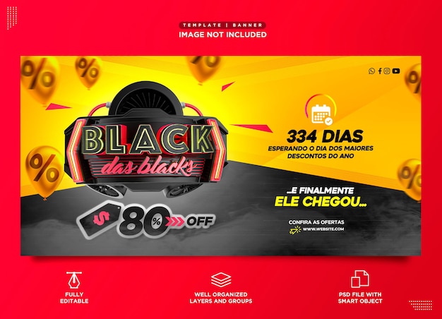 PSD black friday social media instagram template black november product promotion