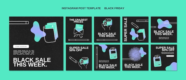 PSD black friday template design