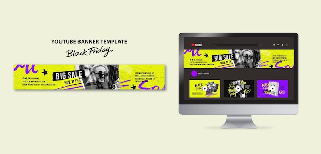 PSD black friday template design