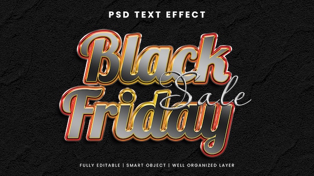 Black friday text effect