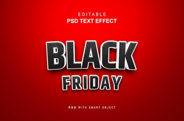 Black friday text effect