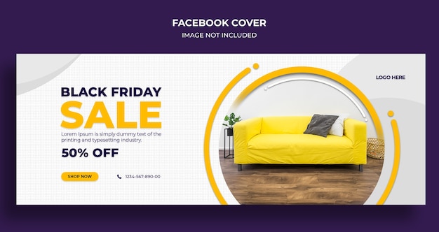 Black friday-verkoop sociale media omslag en websjabloon voor spandoek