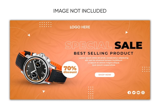 Black friday watch sale social media design