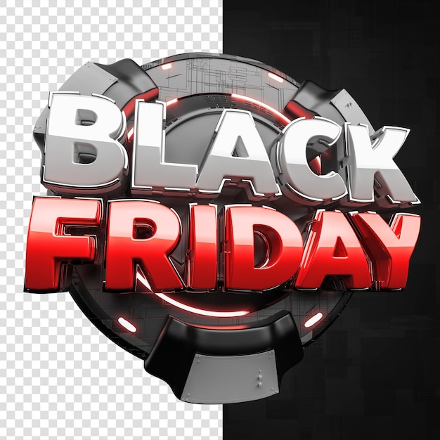 Black friday with podium for products 3d seal