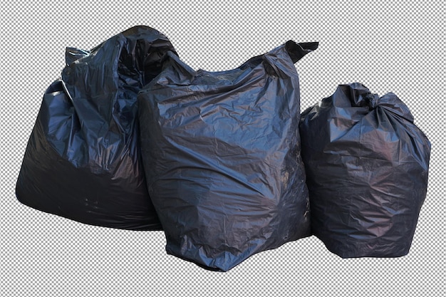 PSD black garbage bag