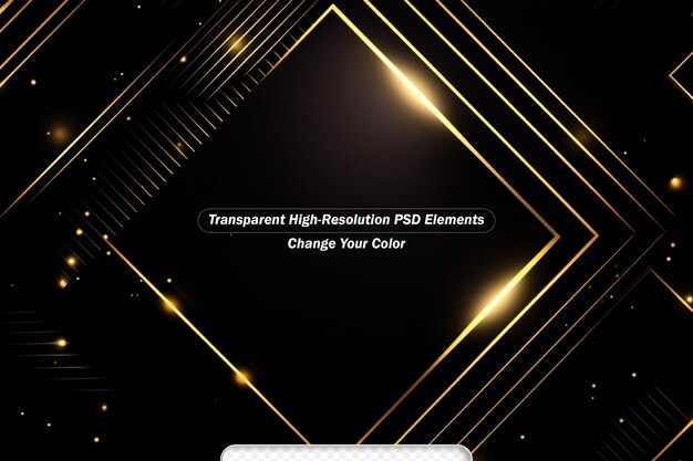 PSD black and gold abstract background modern black background