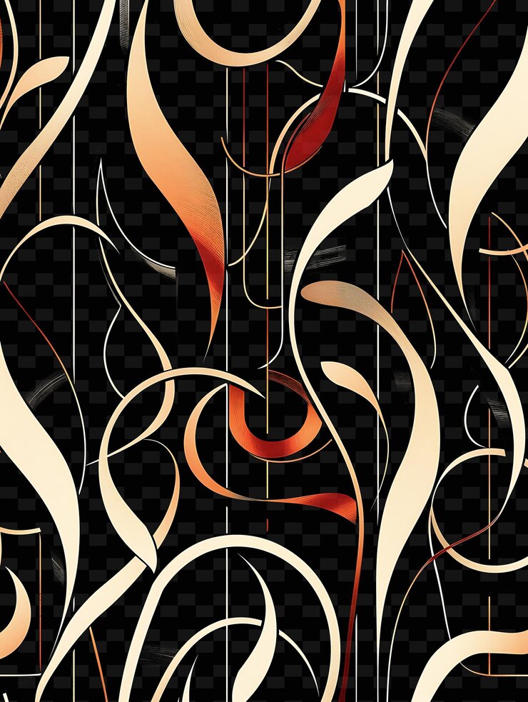 PSD a black and gold background with a musical instrument