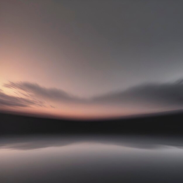 Cielo di colore nero e grigio al tramonto