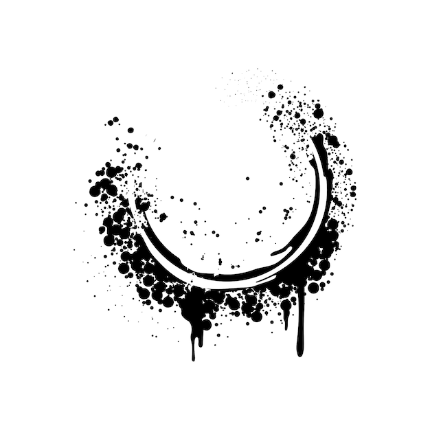 黒のグランジ境界線