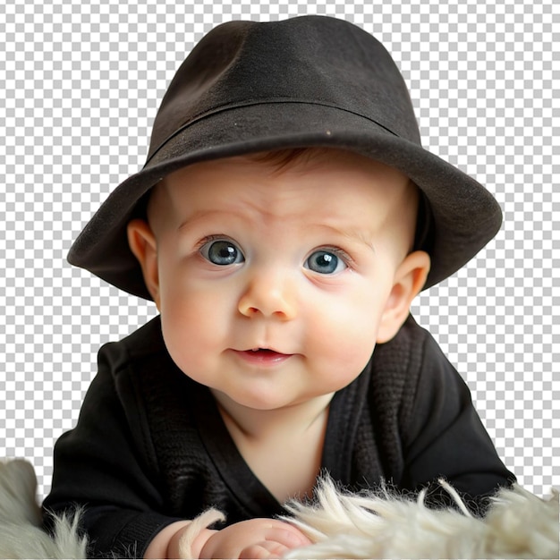 PSD black hat on baby