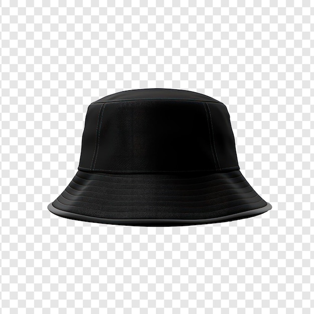 PSD a black hat on transparency background psd