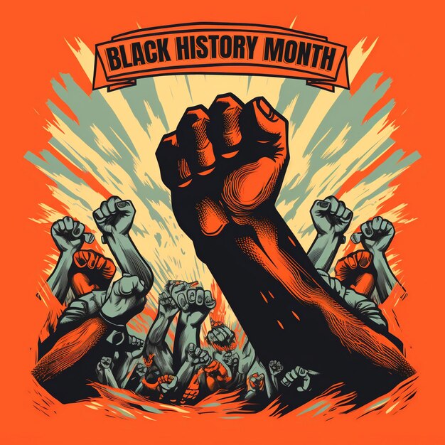 PSD black history month background