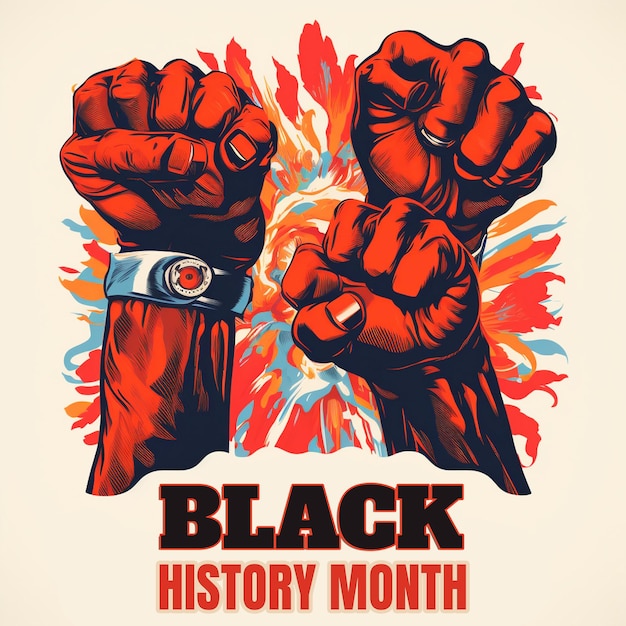 PSD black history month background