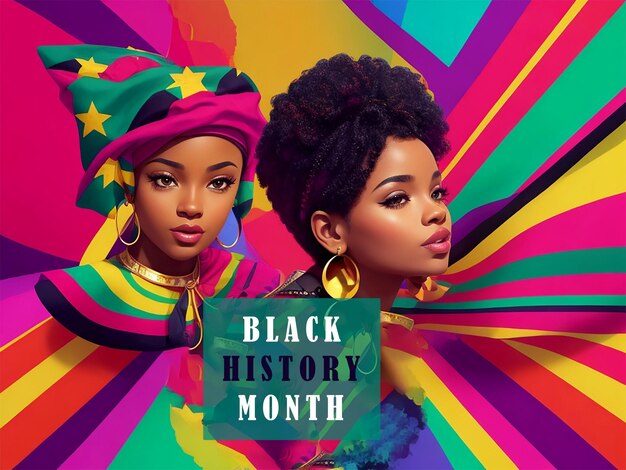 PSD black history month background